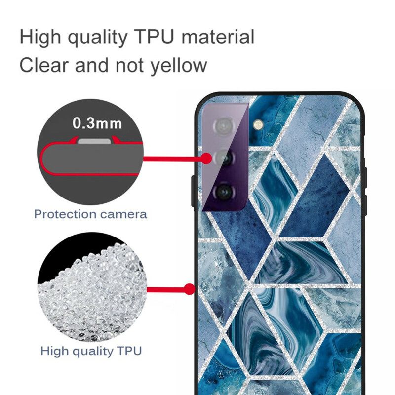 Kuori Samsung Galaxy S21 5G Glitter Marble