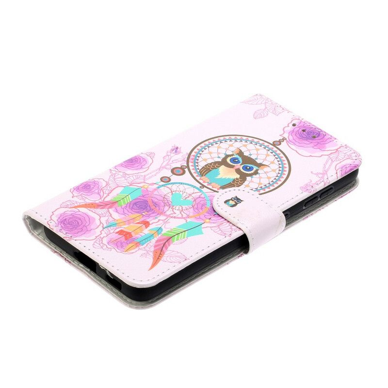Nahkakotelo Samsung Galaxy S21 5G Kuningaspöllö