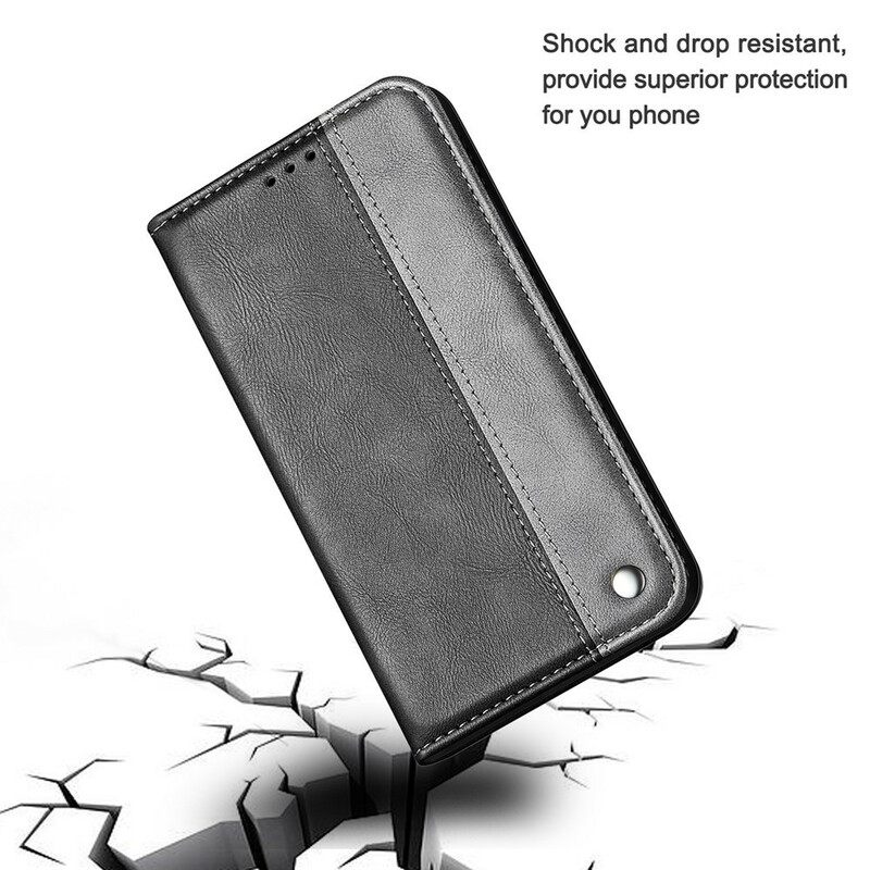 Puhelinkuoret Samsung Galaxy S21 5G Kotelot Flip Bicolor Leather Effect