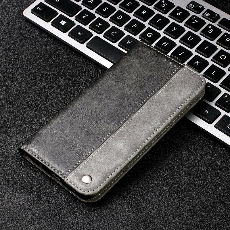 Puhelinkuoret Samsung Galaxy S21 5G Kotelot Flip Bicolor Leather Effect