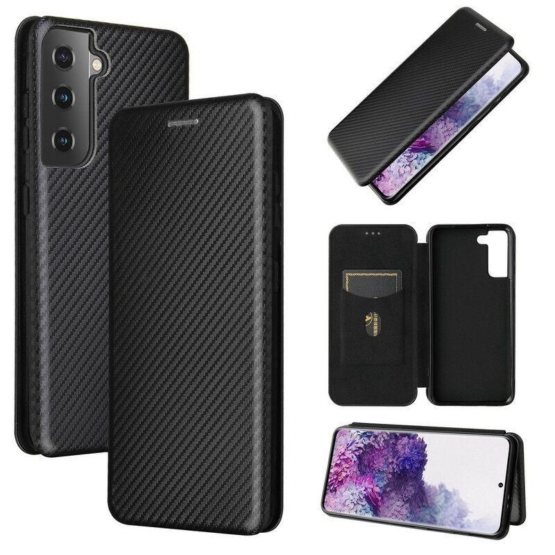 Puhelinkuoret Samsung Galaxy S21 5G Kotelot Flip Hiilikuitu