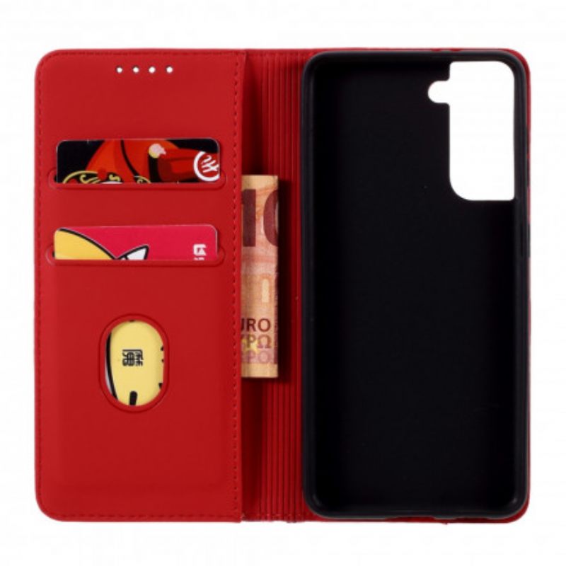 Puhelinkuoret Samsung Galaxy S21 5G Kotelot Flip Korttitelineen Teline