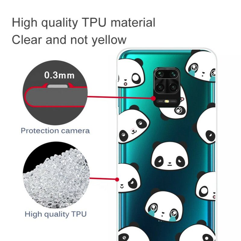 Kuori Xiaomi Redmi Note 9S / Note 9 Pro Sentimental Pandas