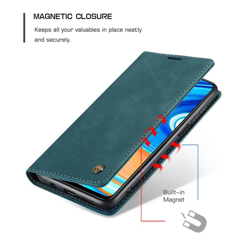 Puhelinkuoret Xiaomi Redmi Note 9S / Note 9 Pro Kotelot Flip Caseme Keinonahka