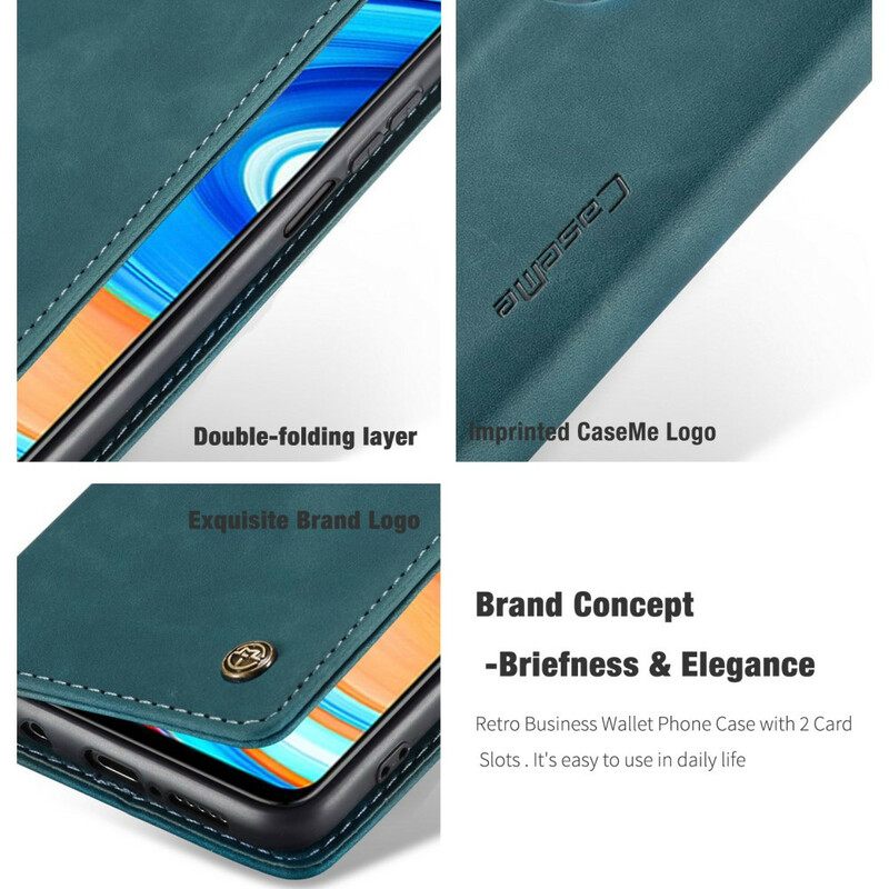 Puhelinkuoret Xiaomi Redmi Note 9S / Note 9 Pro Kotelot Flip Caseme Keinonahka