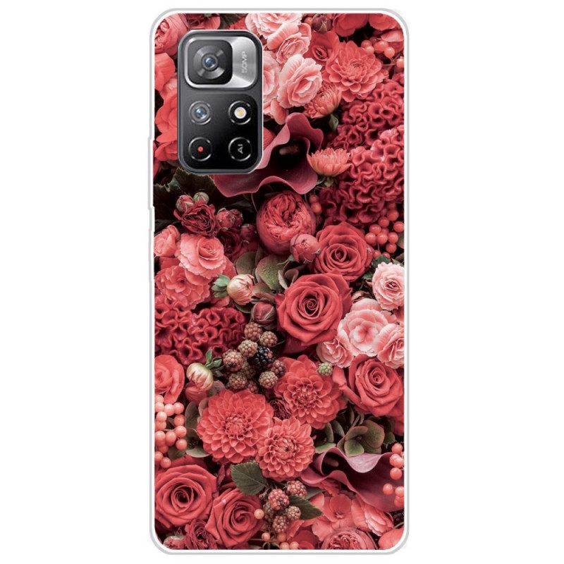 Case Poco M4 Pro 5G Intense Flowers