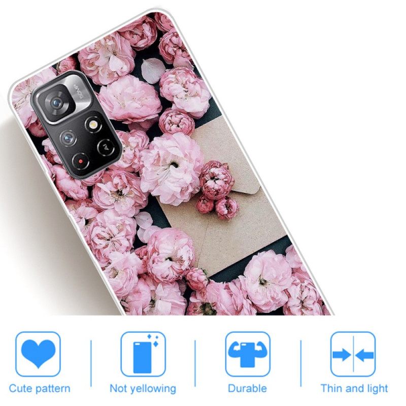 Case Poco M4 Pro 5G Intense Flowers