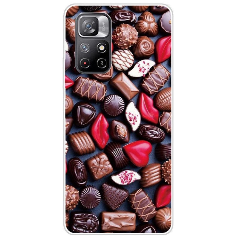 Case Poco M4 Pro 5G Joustava Suklaa