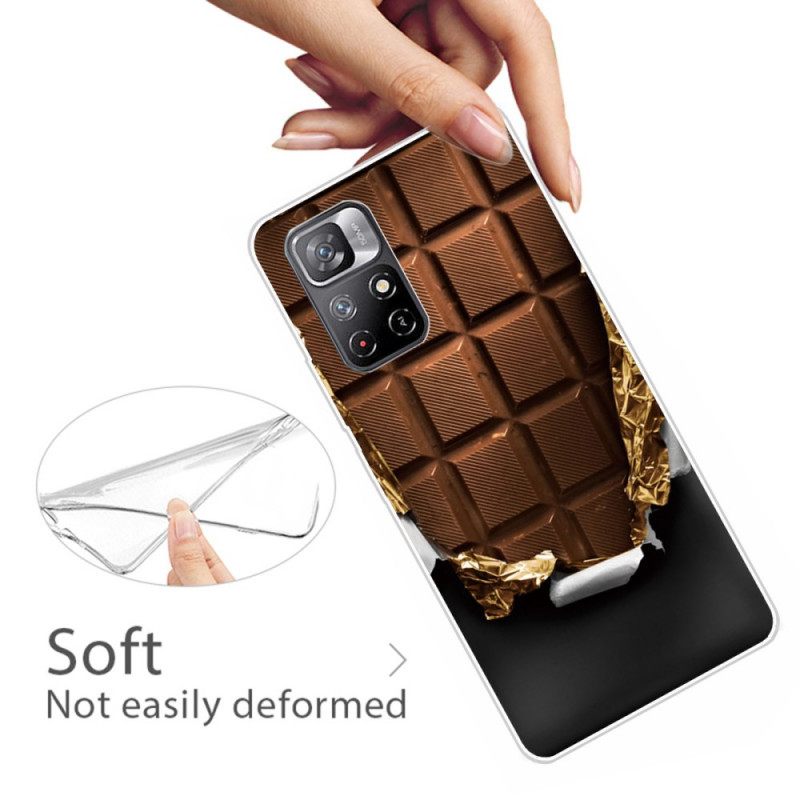 Case Poco M4 Pro 5G Joustava Suklaa