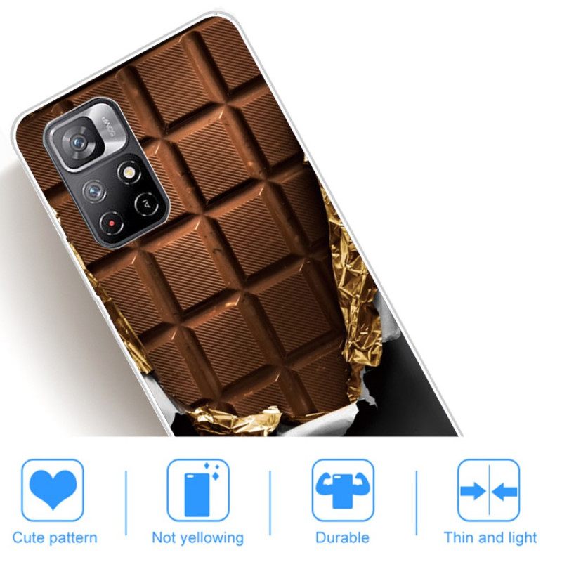 Case Poco M4 Pro 5G Joustava Suklaa