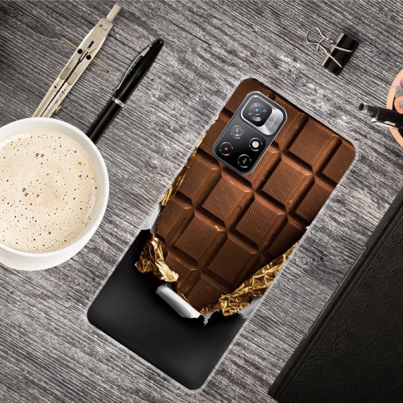 Case Poco M4 Pro 5G Joustava Suklaa