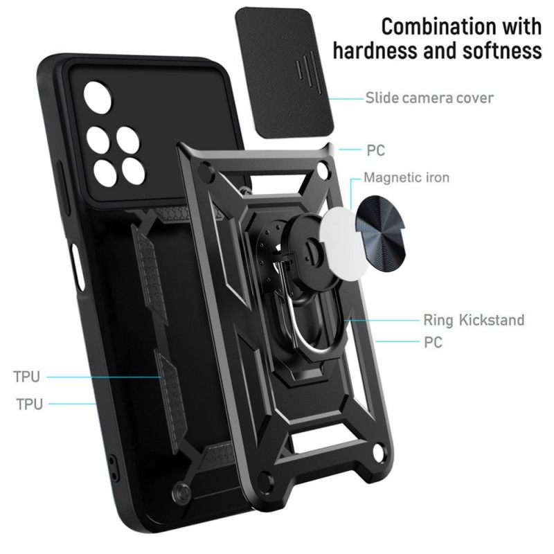 Case Poco M4 Pro 5G Tuki Ja Linssisuojat