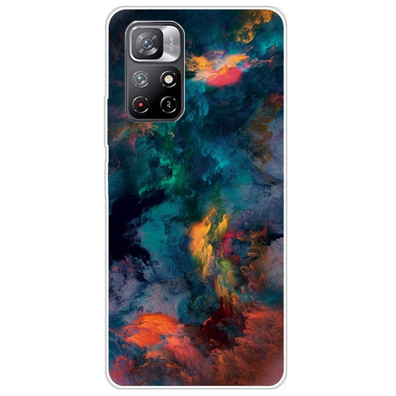 Case Poco M4 Pro 5G Värikkäät Pilvet