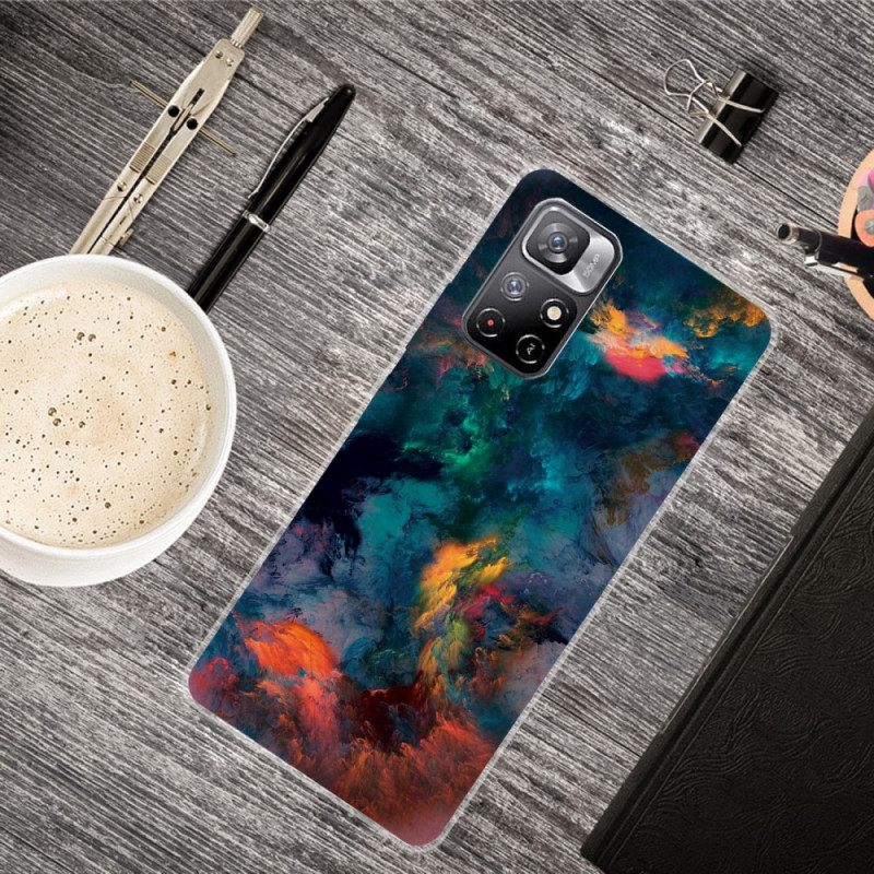 Case Poco M4 Pro 5G Värikkäät Pilvet