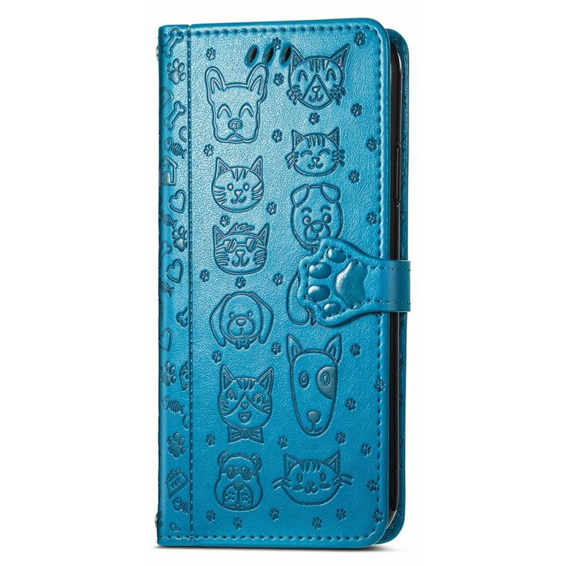 Flip Case Poco M4 Pro 5G Animated Animals