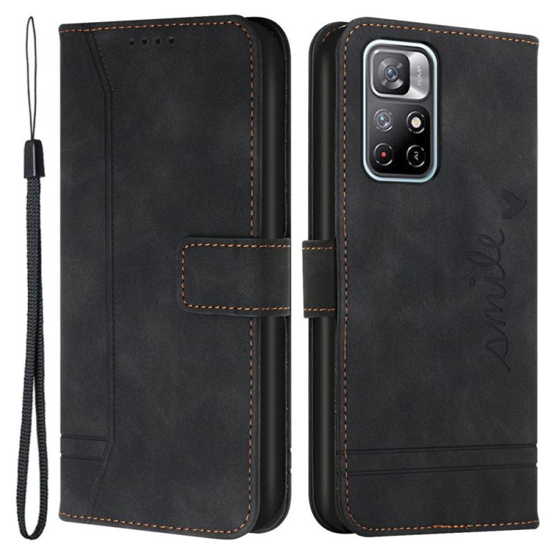 Kotelot Poco M4 Pro 5G Smile Ja Lanyard