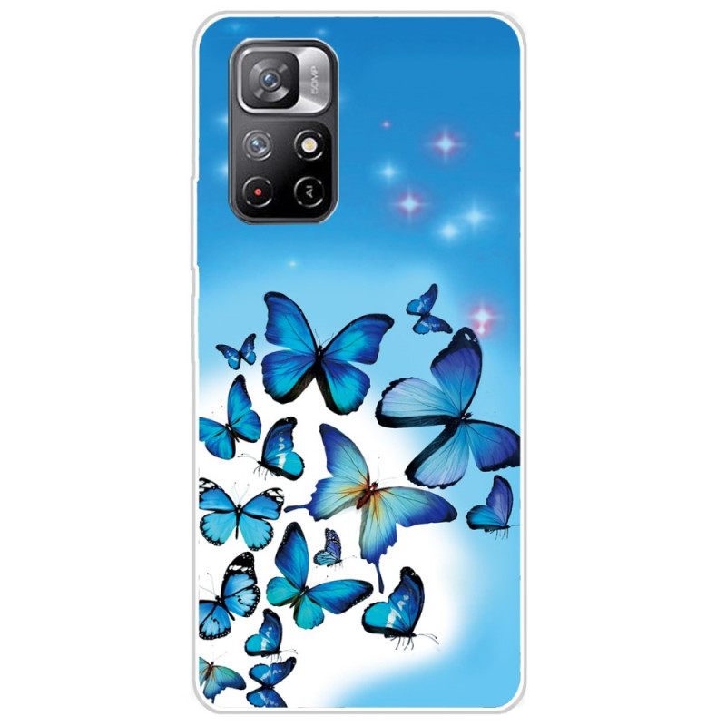 Kuori Poco M4 Pro 5G Butterflies Perhoset