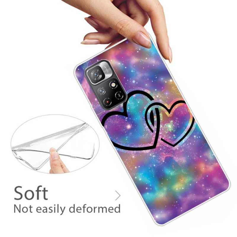 Kuori Poco M4 Pro 5G Chaised Hearts