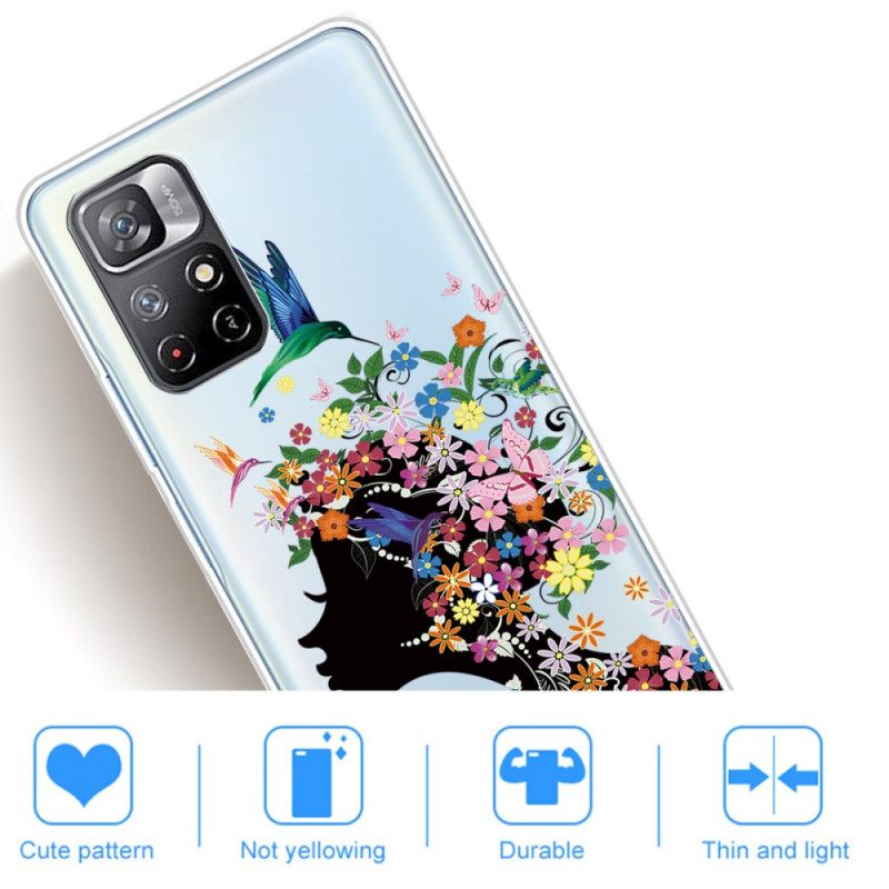 Kuori Poco M4 Pro 5G Kukkahiukset