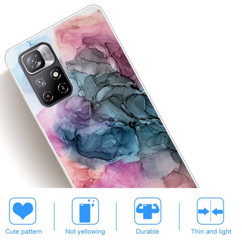 Kuori Poco M4 Pro 5G Värillinen Marmori