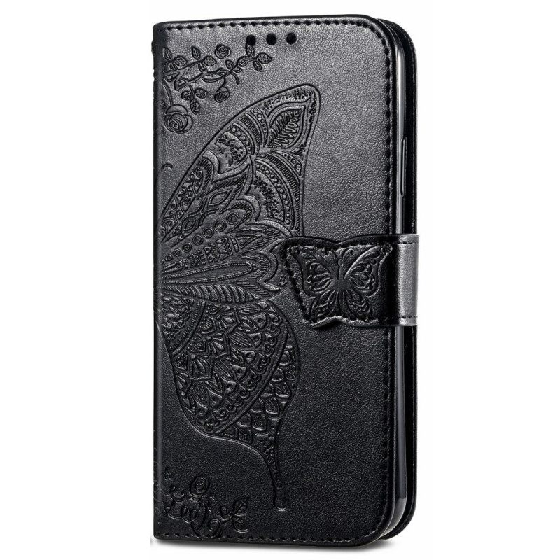 Nahkakotelo Poco M4 Pro 5G Half Butterflies