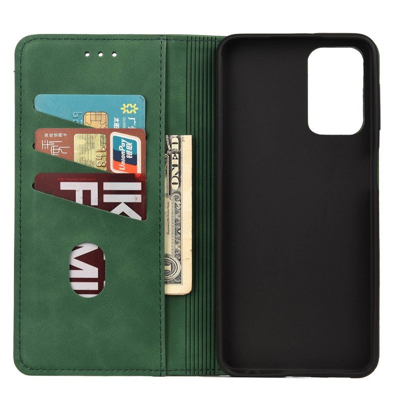 Puhelinkuoret Poco M4 Pro 5G Kotelot Flip Bicolor Business Leather Effect