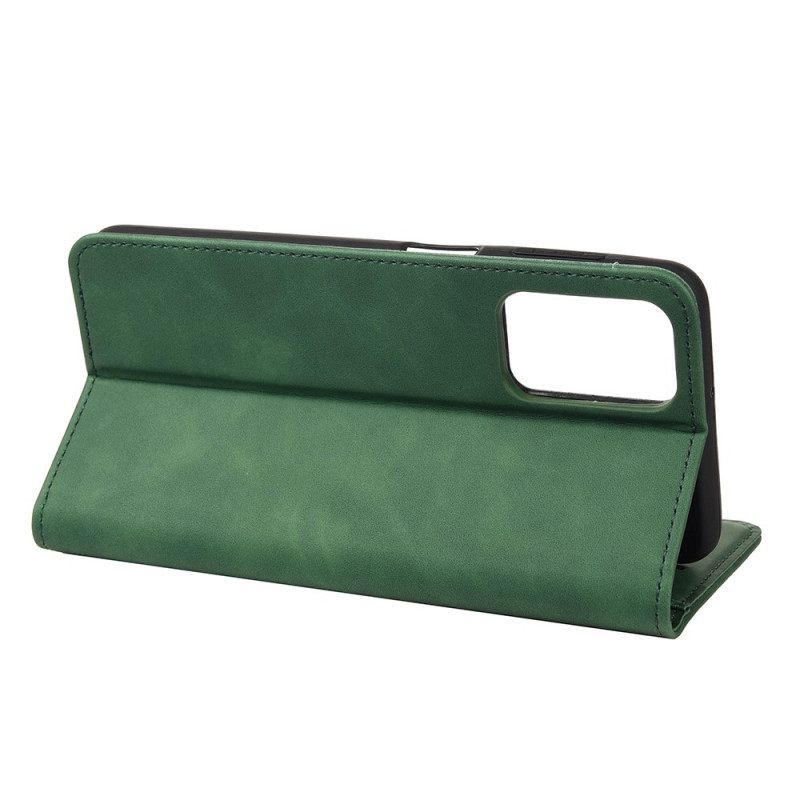 Puhelinkuoret Poco M4 Pro 5G Kotelot Flip Bicolor Business Leather Effect
