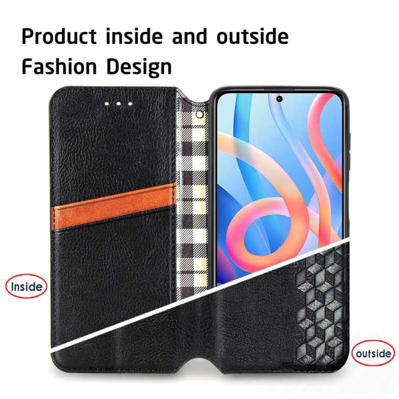Puhelinkuoret Poco M4 Pro 5G Kotelot Flip Diamond Texture Leather Effect