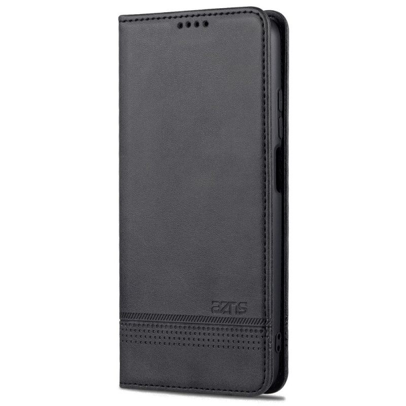 Puhelinkuoret Poco M4 Pro 5G Kotelot Flip Style Leather Azns