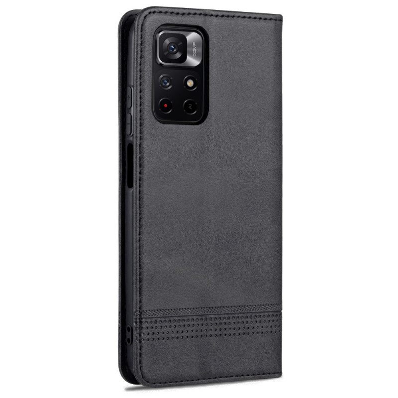 Puhelinkuoret Poco M4 Pro 5G Kotelot Flip Style Leather Azns