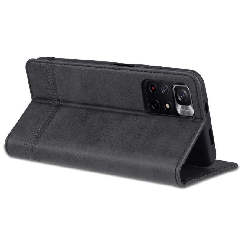 Puhelinkuoret Poco M4 Pro 5G Kotelot Flip Style Leather Azns