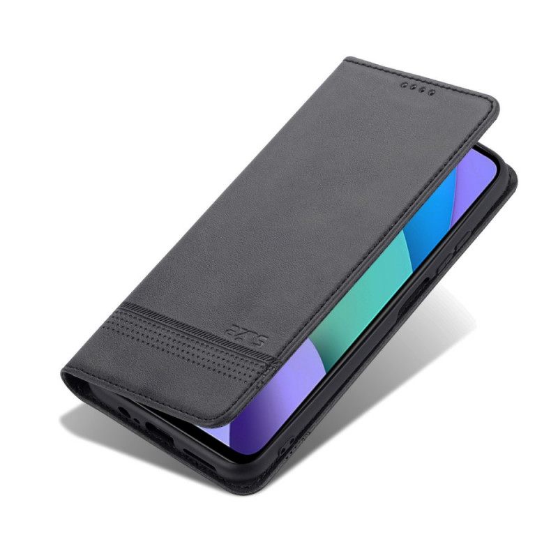 Puhelinkuoret Poco M4 Pro 5G Kotelot Flip Style Leather Azns