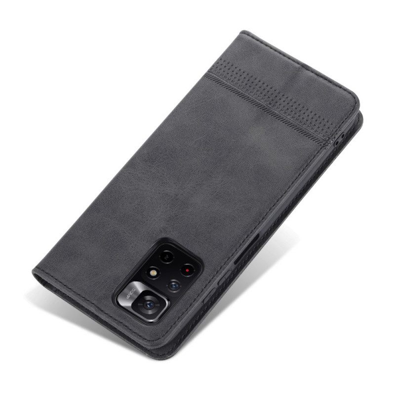 Puhelinkuoret Poco M4 Pro 5G Kotelot Flip Style Leather Azns