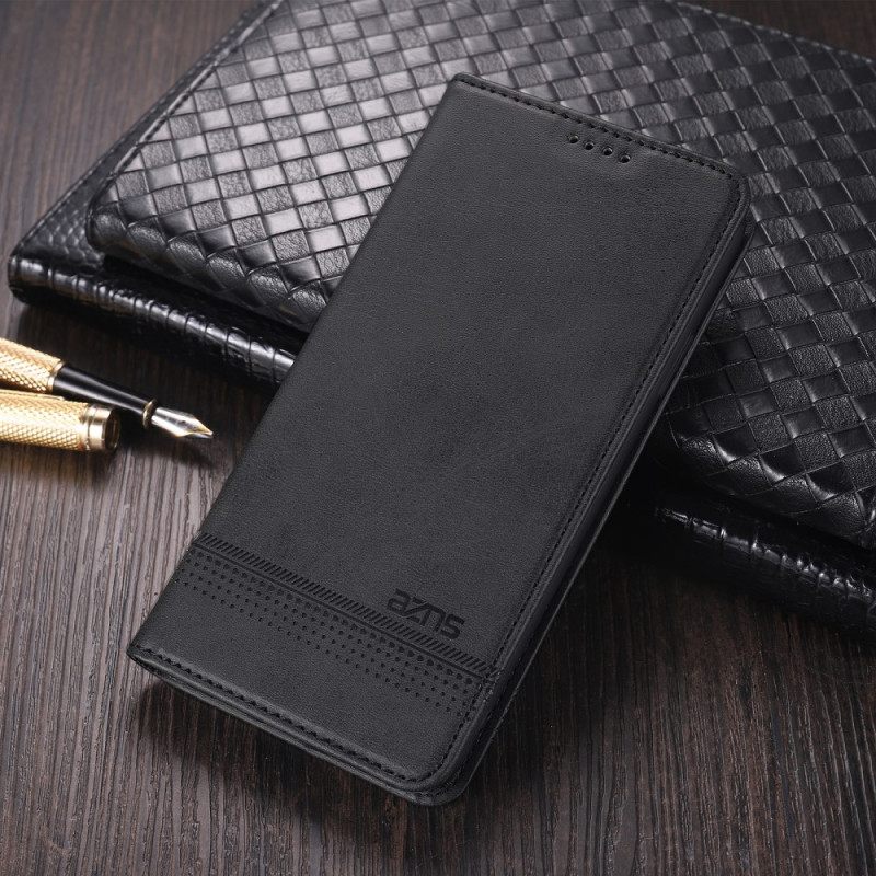 Puhelinkuoret Poco M4 Pro 5G Kotelot Flip Style Leather Azns