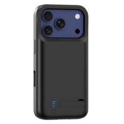 5000 Mah Ulkoinen Akkukotelo iPhone 17 Prolle Sisäänrakennetulla Telineellä