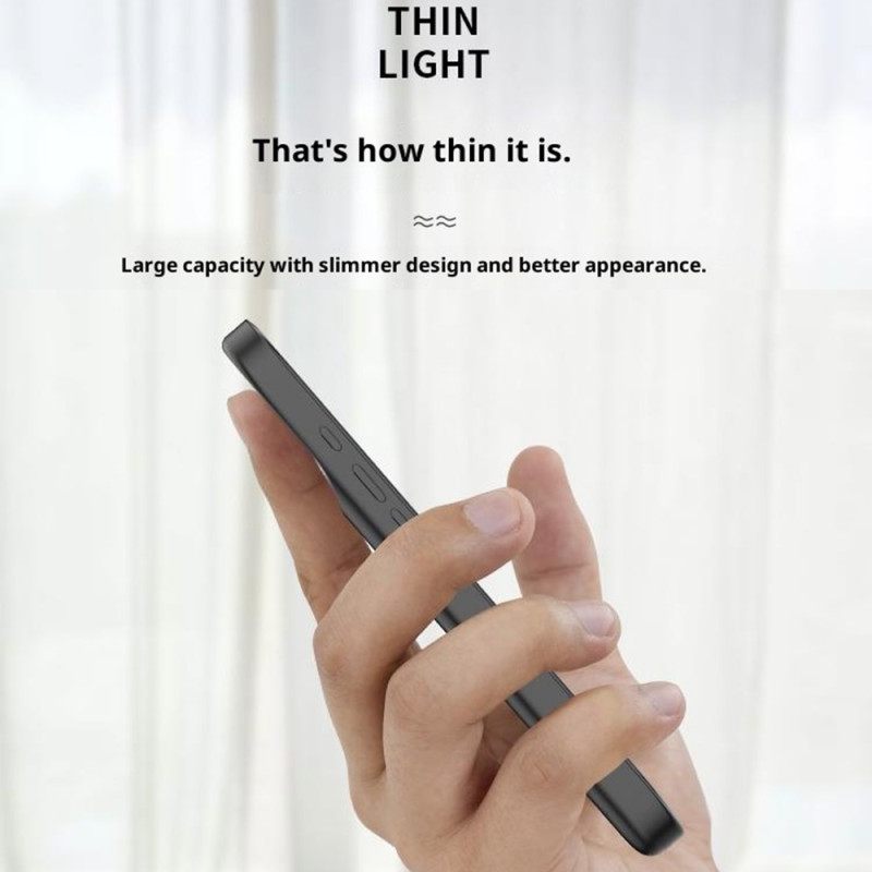 5000 Mah Ulkoinen Akkukotelo iPhone 17 Prolle Sisäänrakennetulla Telineellä