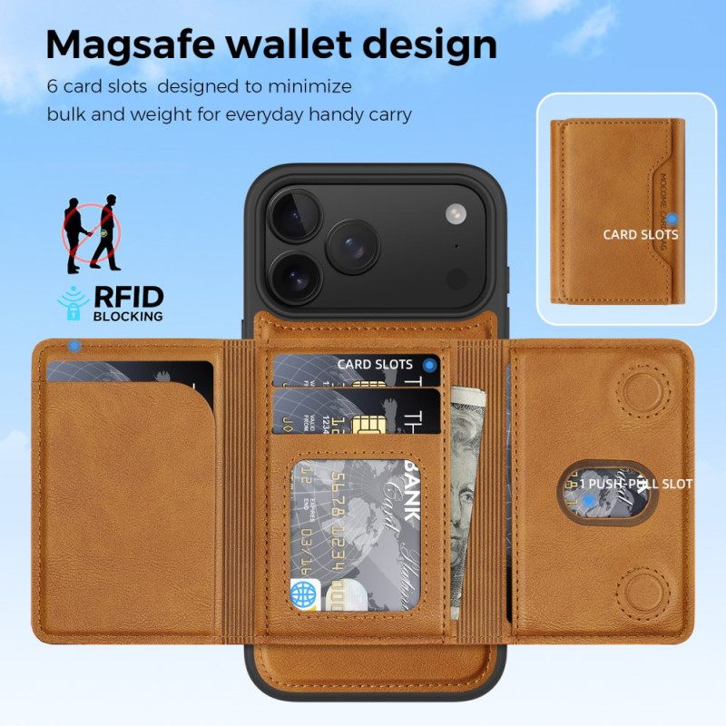 Case iPhone 17 Pro Puhelinkuoret Magsafe Premium Irrotettavalla Kortilla Pidike