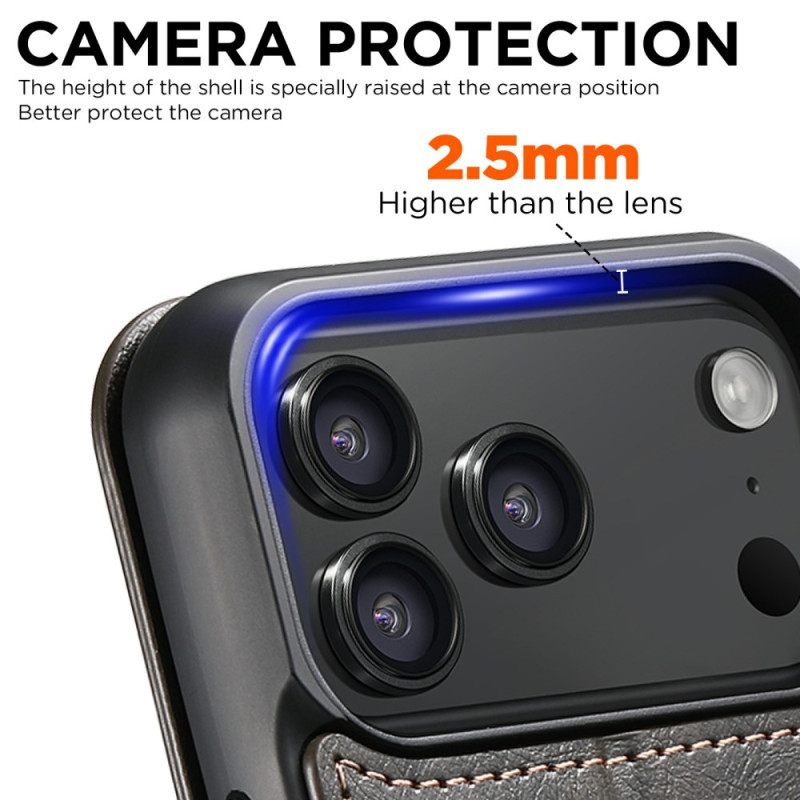 Kuoret iPhone 17 Pro Magsafe-yhteensopiva Nahkajäljitelmä