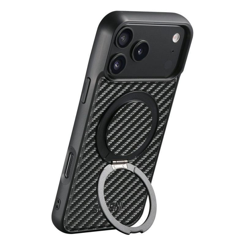 Kuori iPhone 17 Pro Magsafe Pyörivä Kiinnike Ja Hiilikuitu