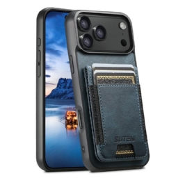 Kuori iPhone 17 Pro Vahattu Nahkatyylinen Korttikotelo Suojakuori