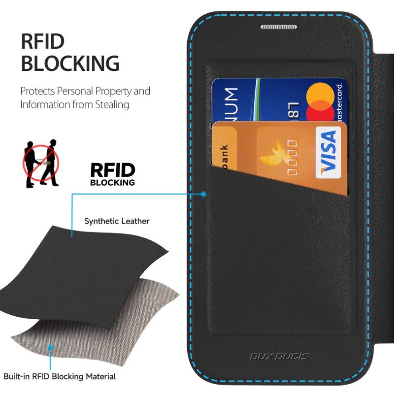 Nahkakotelo iPhone 17 Pro Dux Ducis X Pro -sarjan Suojakuori