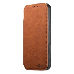 Nahkakotelo iPhone 17 Pro Magsafe-yhteensopiva Vintage-muotoilu