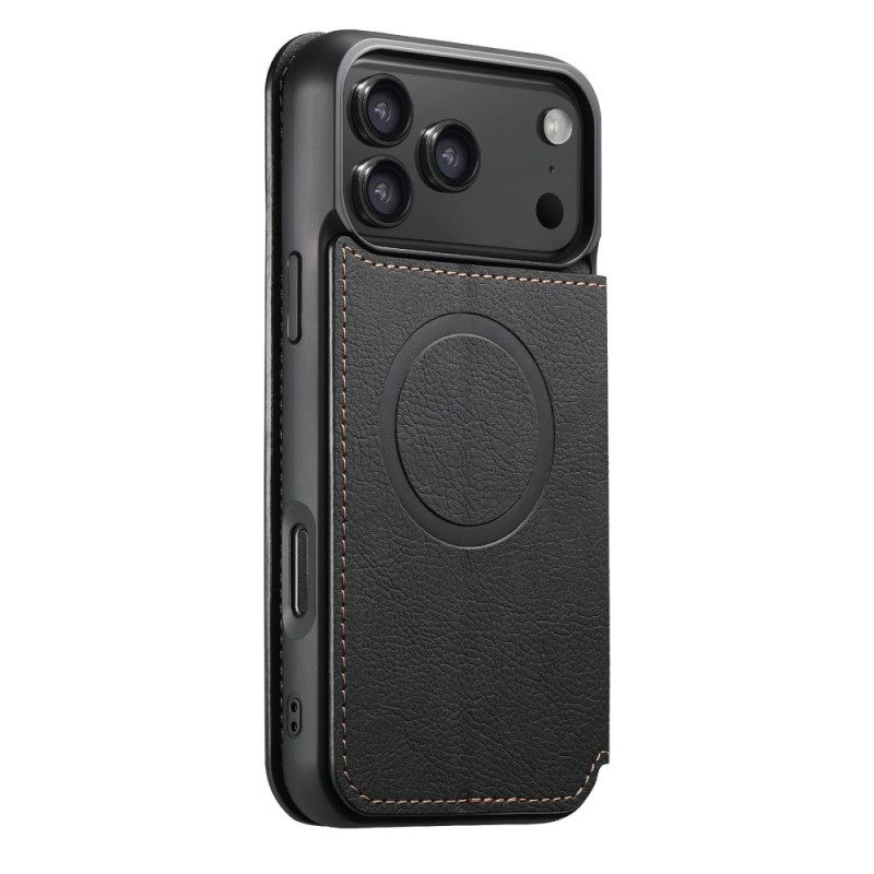 Nahkakotelo iPhone 17 Pro Magsafe-yhteensopiva Vintage-muotoilu