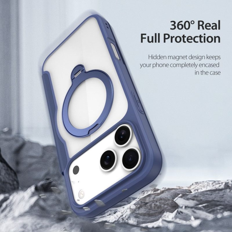 Nahkakotelo iPhone 17 Pro Puhelinkuoret Skin X Pro -sarja Dux Ducis -jalustalla