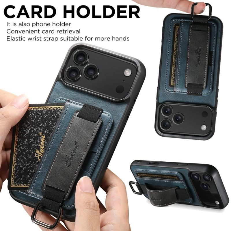 Puhelinkuoret iPhone 17 Pro Retrohenkinen Korttikotelo