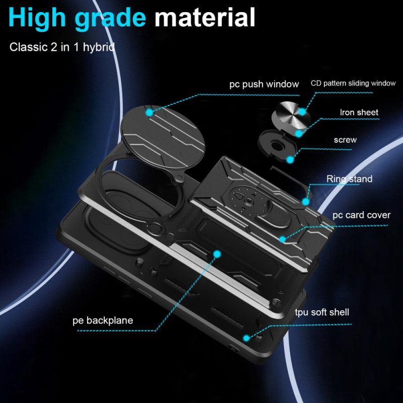 Case Xiaomi Redmi Note 14 Pro 4g Puhelinkuoret Erittäin Kestävä Jalustalla Ja Linssinsuojalla