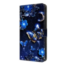 Kotelot Xiaomi Redmi Note 14 Pro 4g Kiiltävät Perhoset Suojakuori