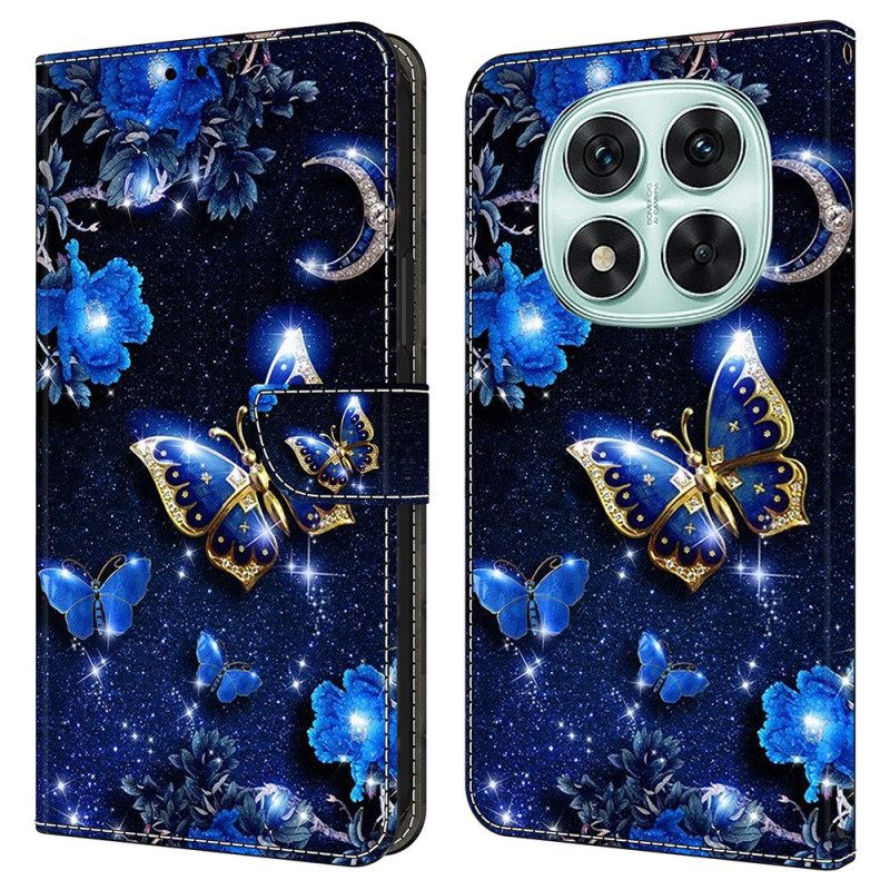 Kotelot Xiaomi Redmi Note 14 Pro 4g Kiiltävät Perhoset Suojakuori