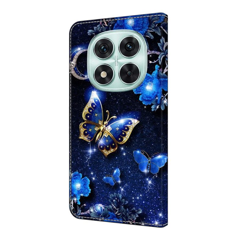 Kotelot Xiaomi Redmi Note 14 Pro 4g Kiiltävät Perhoset Suojakuori