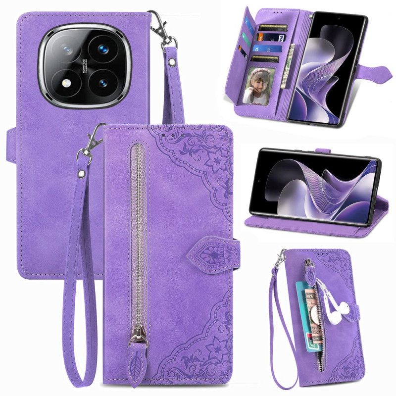 Kotelot Xiaomi Redmi Note 14 Pro 4g Puhelinkuoret Mokkanahkainen Pitsikuvio